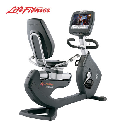 LifeFitness/力健进口有氧室内靠背式健身车15寸彩屏家用95RE